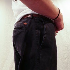 Black Straight-Fit 38/30 pants